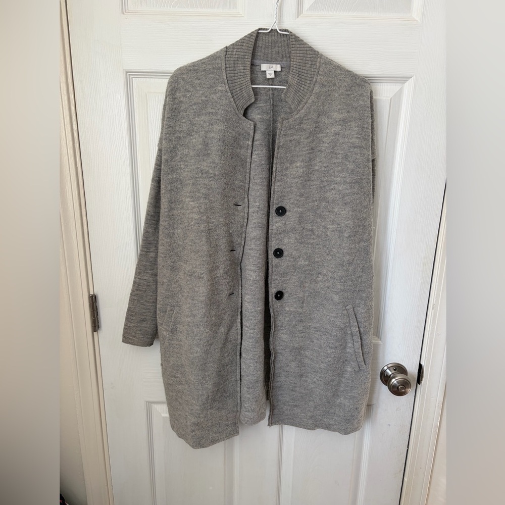 J Jill boiled wool cardigan